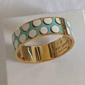 Kate Spade New York - Enamel and Gold Idiom Bangle Bracelet - "On the Ball"